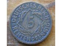 5 Pfennig 1924 - Germany ( F )