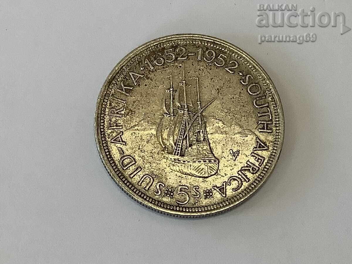 South Africa 5 shillings 1952 Silver 0.500 with price 50.00 BGN | € 25.56
