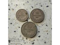 Lot 5/10/20 Cents 1912