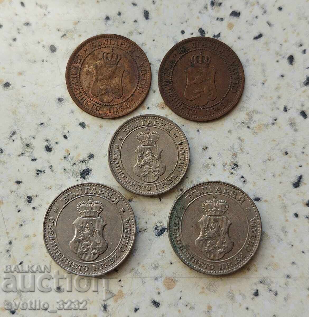 Lot 2/10/20 cenți 1912 5 buc cu preț € 8.00 | 15.65 BGN Lot 2/10/20 cenți 1912 5 buc cu preț € 8.00 | 15.65 BGN