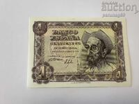 Испания 1 песета 1951 година UNC