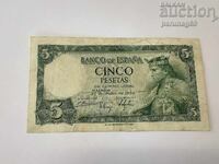 Spania 5 pesetas 1954