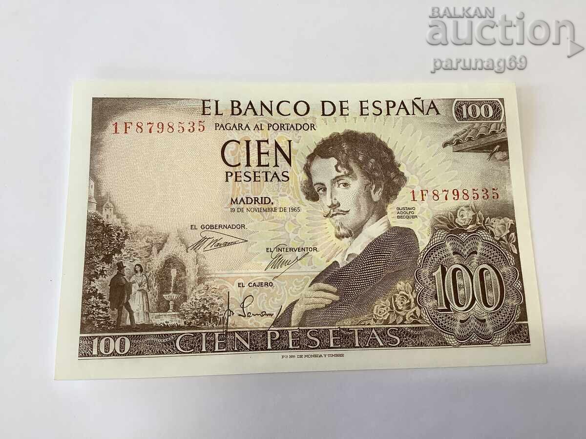 Spania 100 Pesetas 1965 UNC Spania 100 Pesetas 1965 UNC