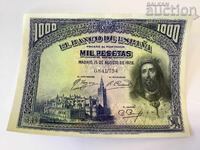 Испания 1000 песети 1928 година UNC