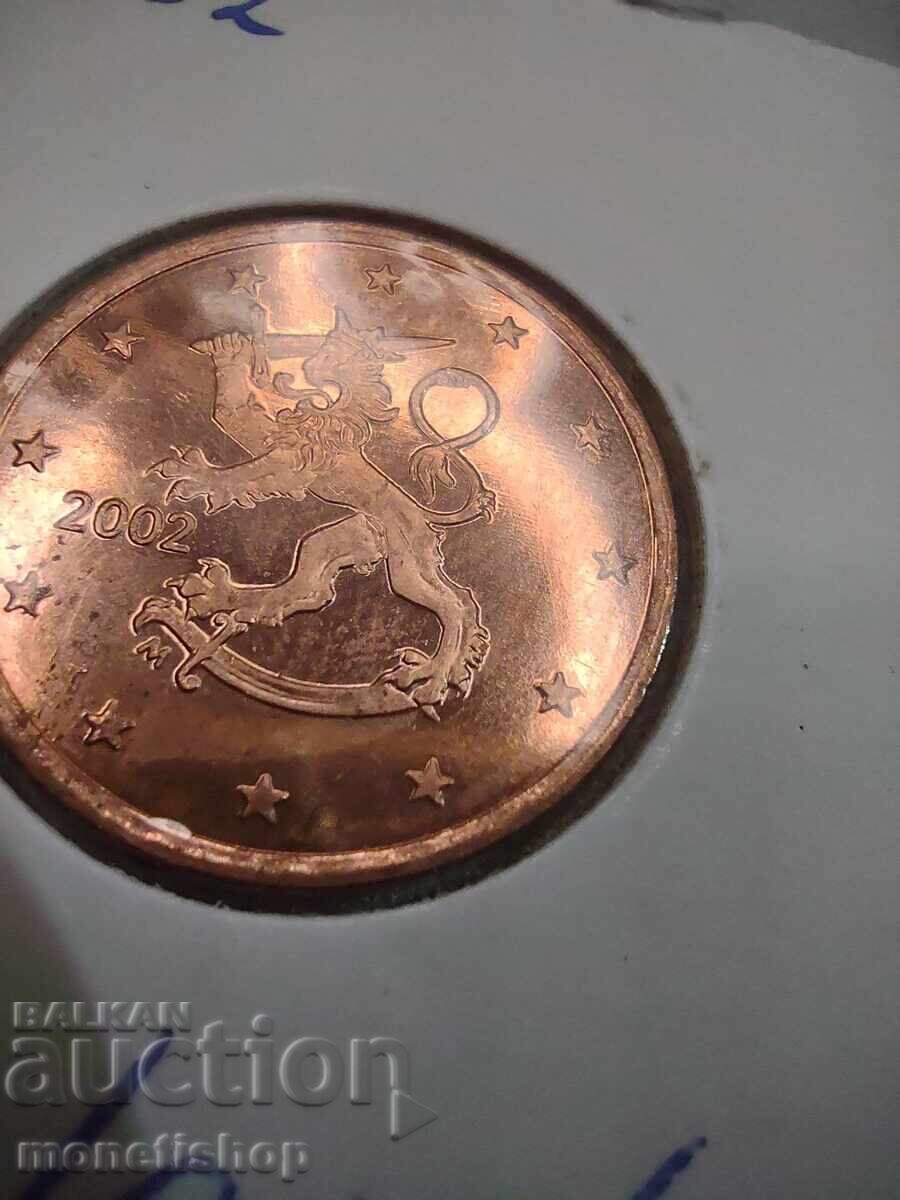 Auction Selection of 1-2 and 5 Eurocents - Finland - UNC 2002. Auction Selection of 1-2 and 5 Eurocents - Finland - UNC 2002.