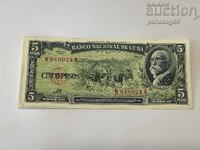 Cuba 5 pesos 1960 signed Che Guevara