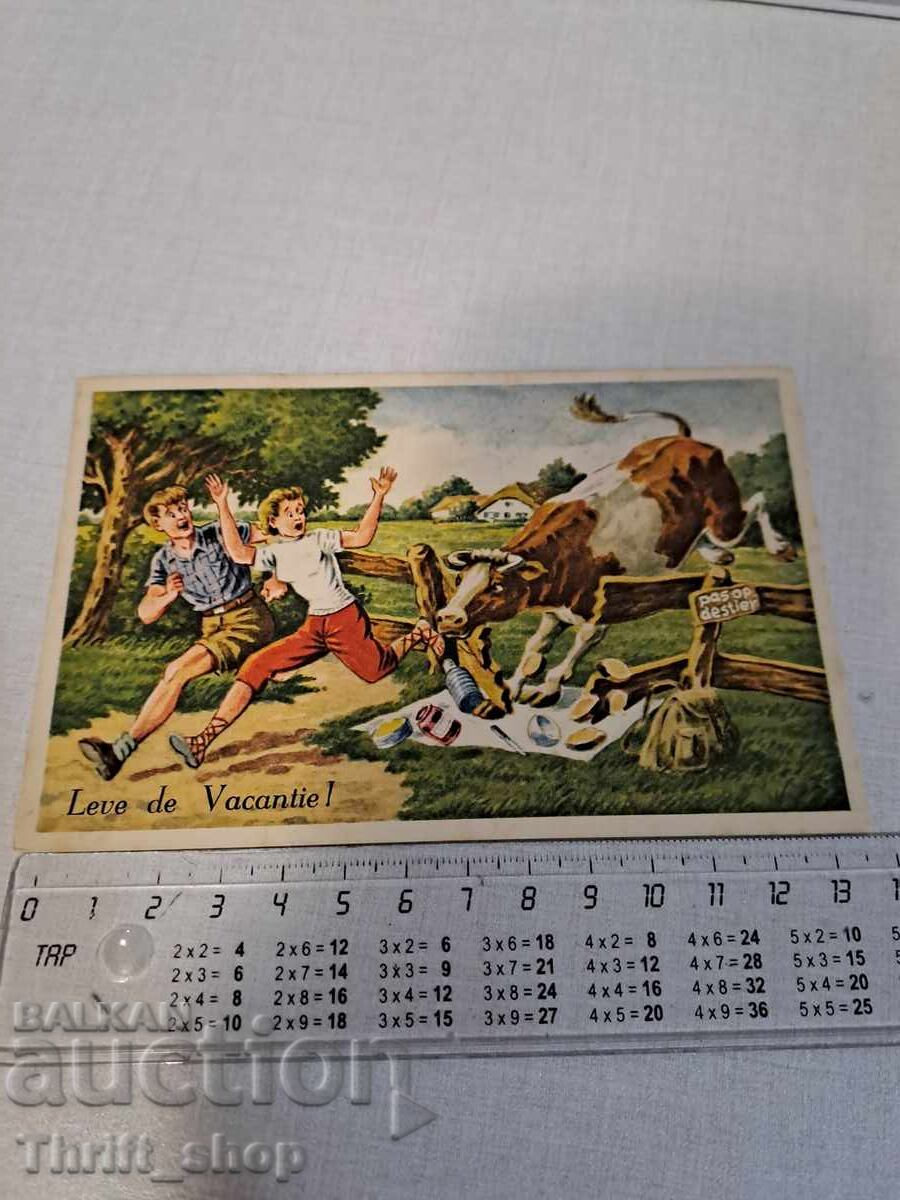 Old postcard - Animation - Humor