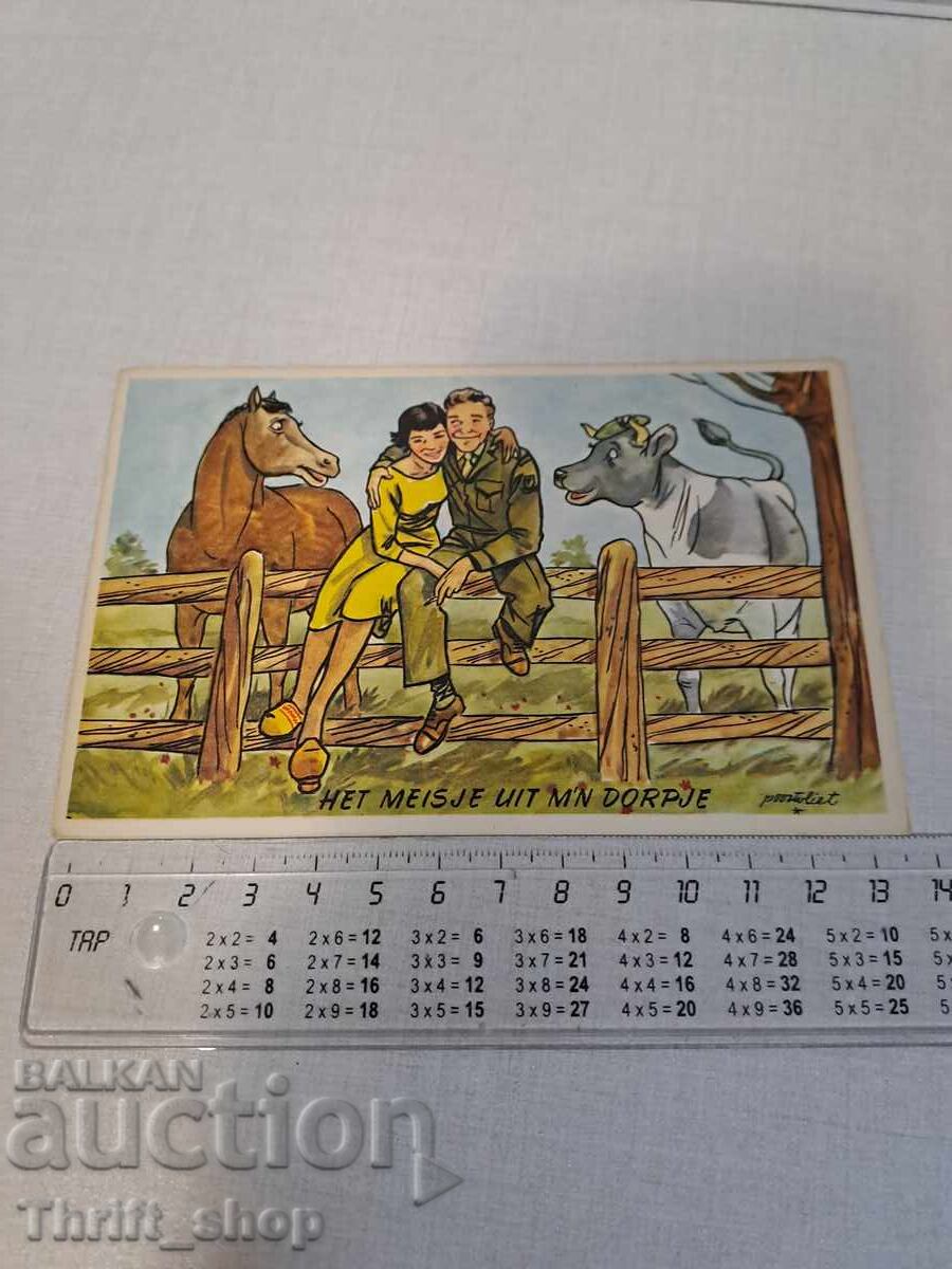 Old postcard - Animation - Humor