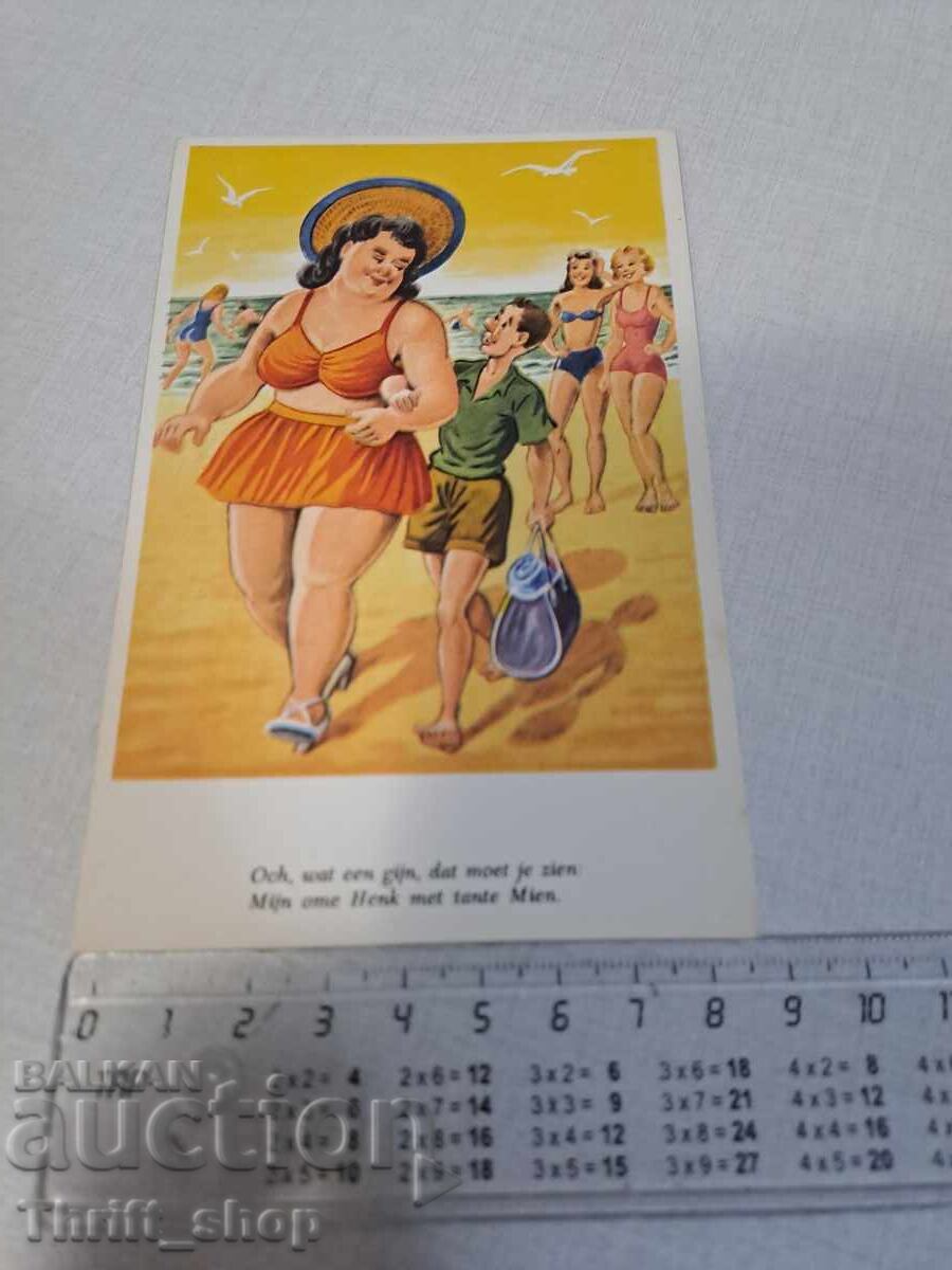 Old postcard - Animation - Humor