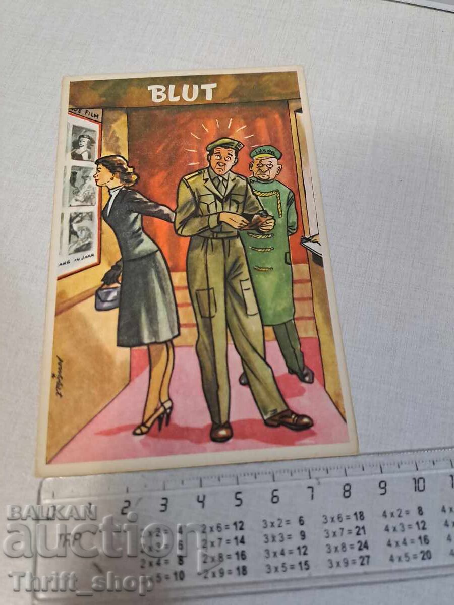 Old postcard - Animation - Humor Old postcard - Animation - Humor