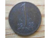 1 cent 1955 - Netherlands