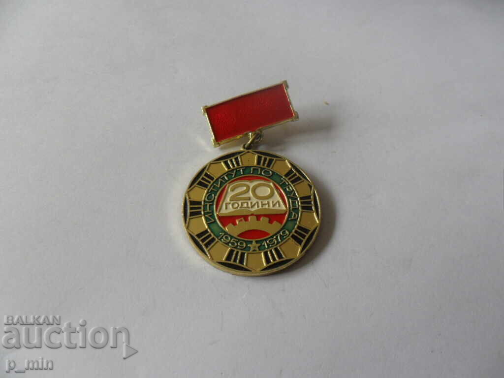 badge - 20 years of labor institute badge - 20 years of labor institute