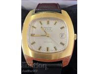 Gold Plated Rare Retro Swiss Watch PONTIAC HYDRAULICA