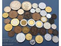 Set of 40 coins (2 silver coins, Italy, England and others)