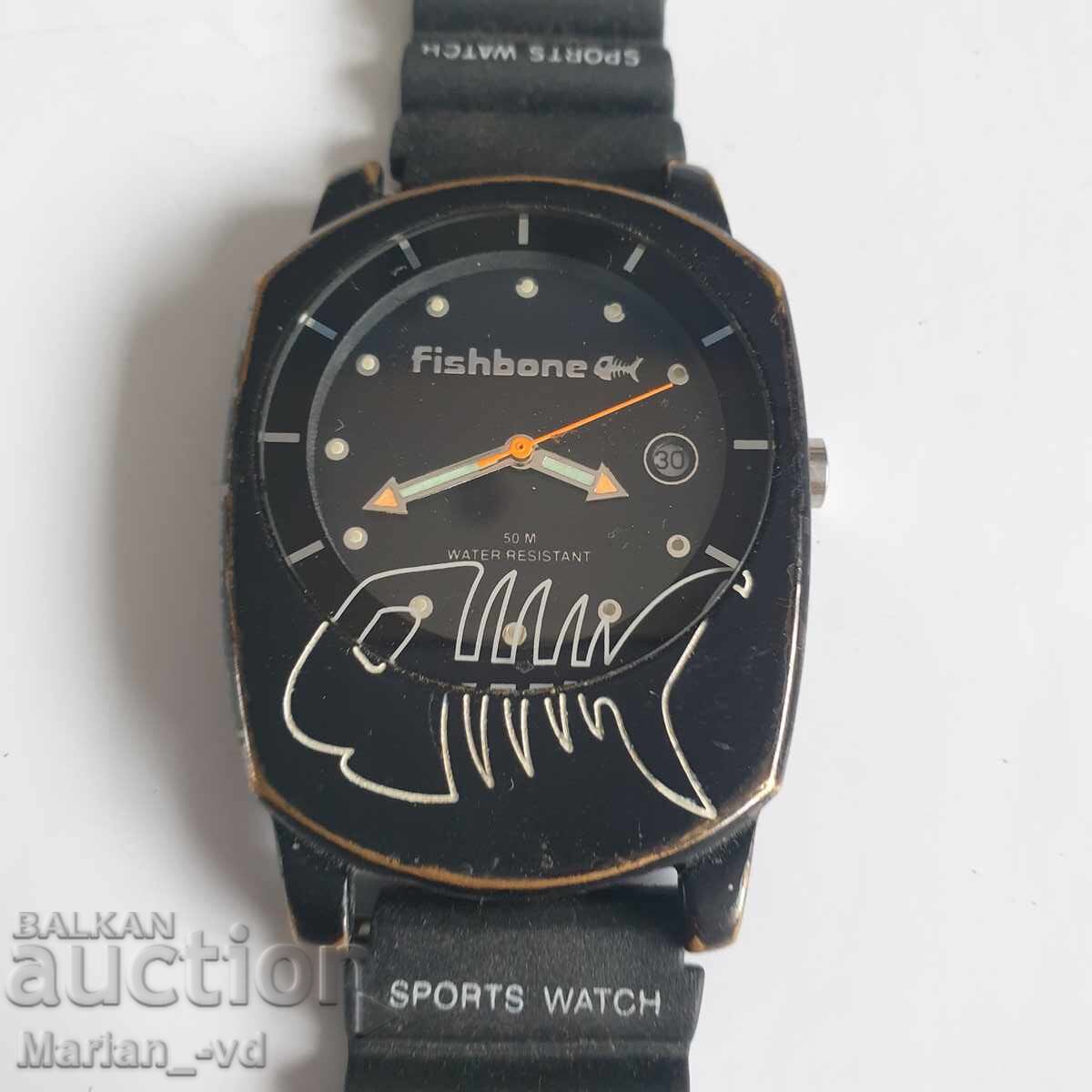 Fishbone quartz watch with price 40.00 BGN | € 20.45 Fishbone quartz watch with price 40.00 BGN | € 20.45