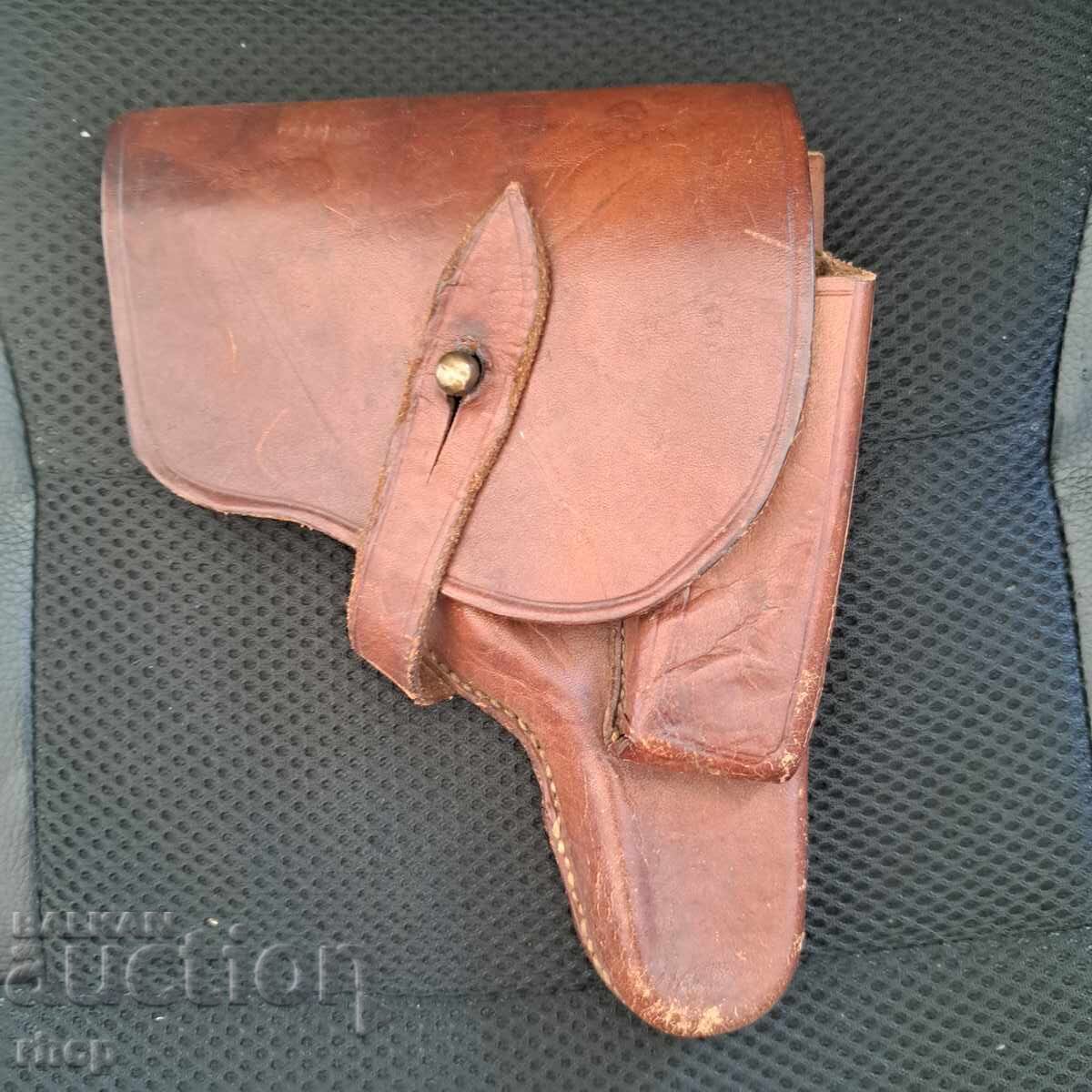 Old pistol holster World War II