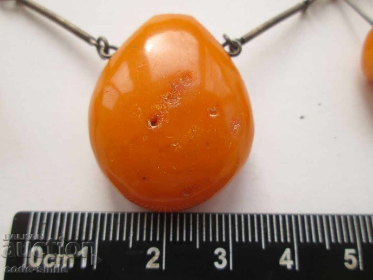 Delivery of Old silver women's amber necklace, amber necklace, USSR Delivery of Old silver women's amber necklace, amber necklace, USSR