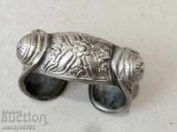 Renaissance silver bracelet slingshot, sachan, jewelry, silver