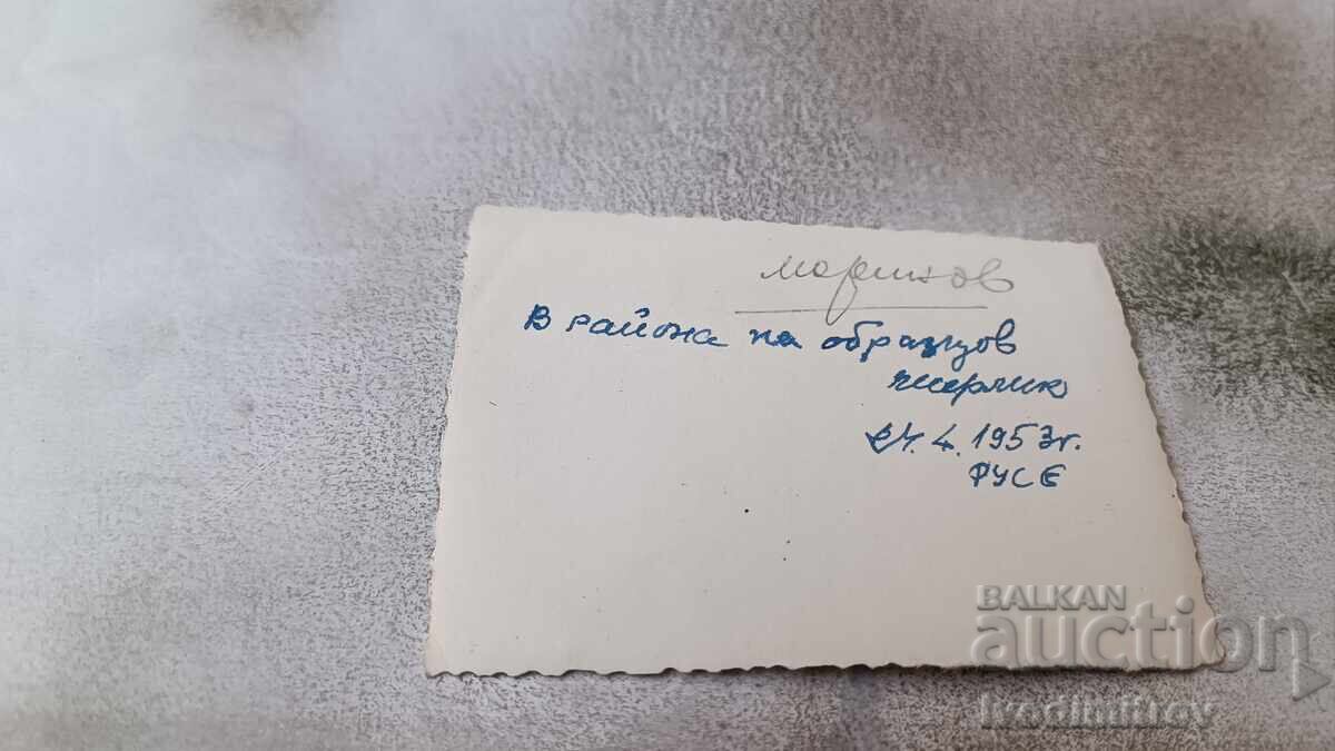 Photo Ruse Officers in the area of Obraztsov Chiflik 1953 with price 2.65 BGN | € 1.35