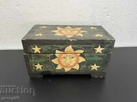 Beautiful wooden sun/moon box. No. 6451