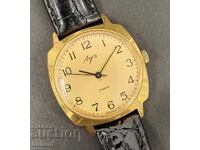 Gold-plated Soviet Men's Watch LUCH 2209 23 Stones USSR BZC