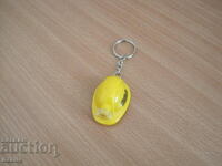 New helmet-shaped keychain with light