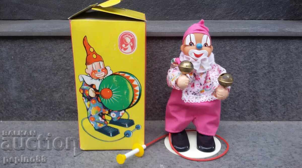 Παλιό γερμανικό μηχανικό παιχνίδι κλόουν/κλόουν με τιμή 50.00 BGN | € 25.56