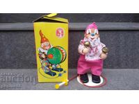 Old German mechanical toy clown/Clown