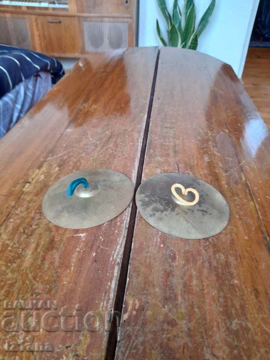 Old children's cymbals Old children's cymbals