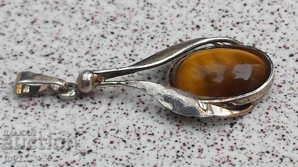 PENDANT WITH TIGER EYE STONE with price 6.99 BGN | € 3.57 PENDANT WITH TIGER EYE STONE with price 6.99 BGN | € 3.57
