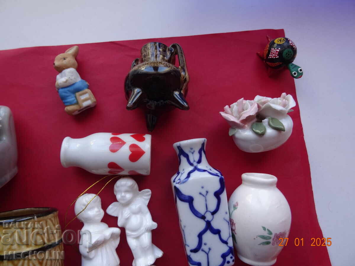 Delivery of LOT OF OLD PORCELAIN MINIATURES COLLECTIBLES
