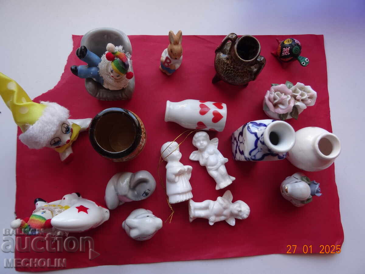 LOT OF OLD PORCELAIN MINIATURES COLLECTIBLES - 6