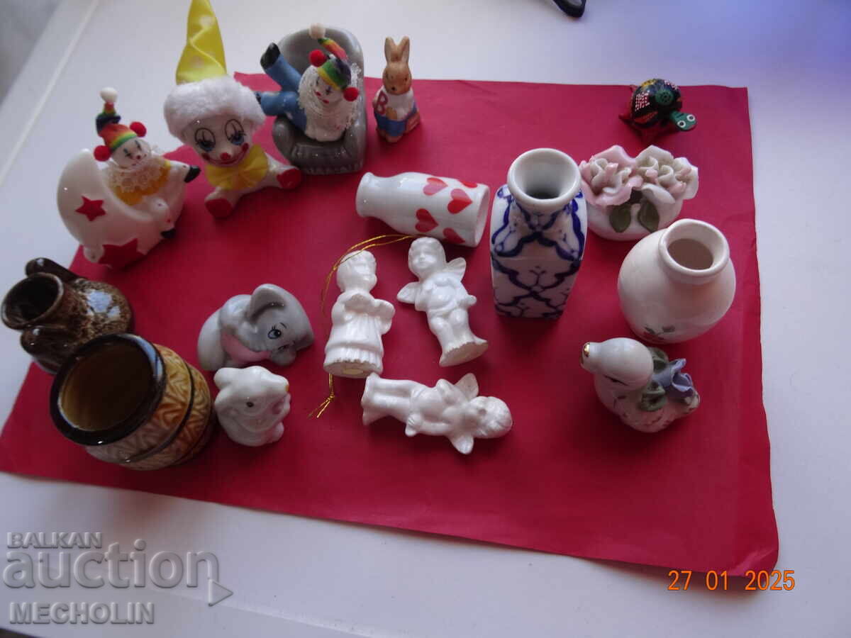 LOT OF OLD PORCELAIN MINIATURES COLLECTIBLES - 7