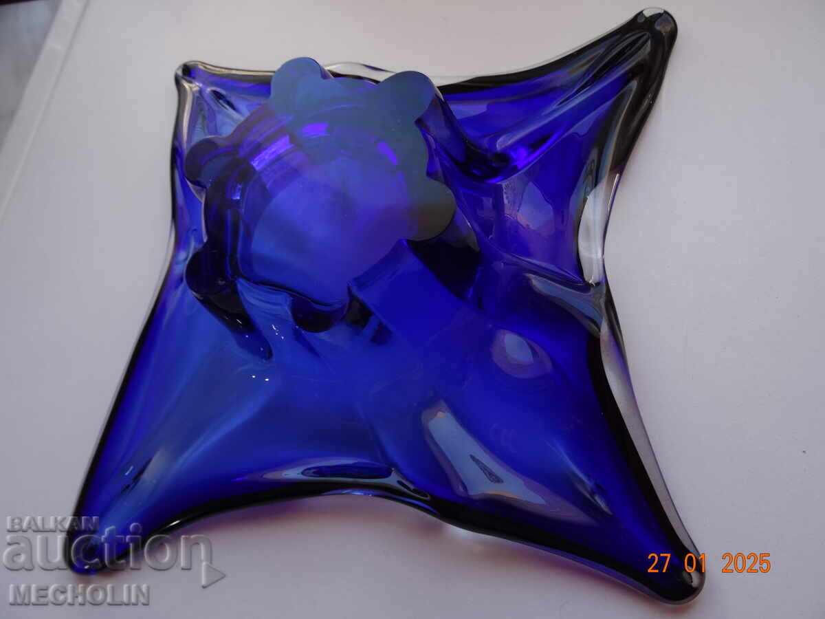 OLD COLLECTIBLE MURANO GLASS FRUIT BOWL - 7 OLD COLLECTIBLE MURANO GLASS FRUIT BOWL - 7