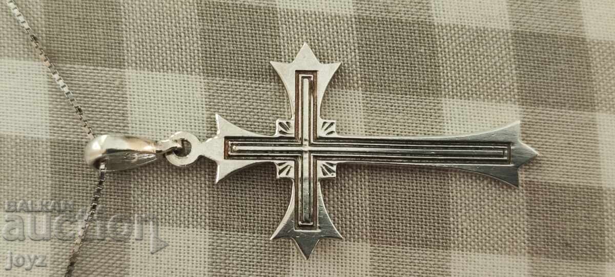 Auction  SILVER PENDANT - CROSS 2.14 grams /925 SALT