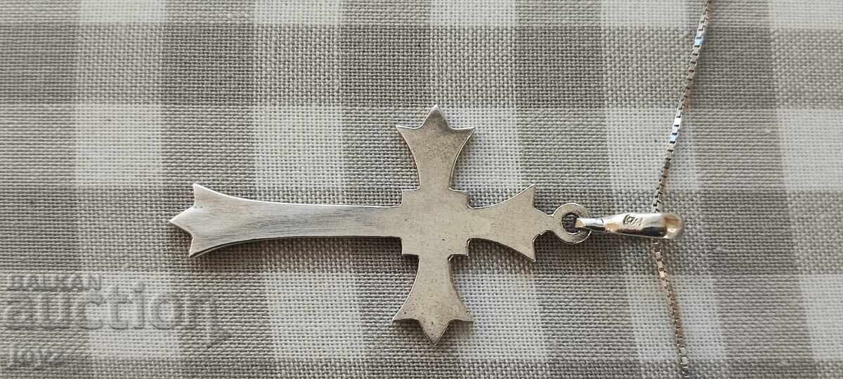 SILVER PENDANT - CROSS 2.14 grams /925 SALT - 5