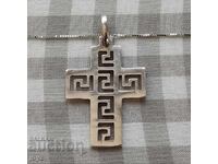 SILVER PENDANT - VERSACE CROSS 4.38 grams/ 925 sterling silver