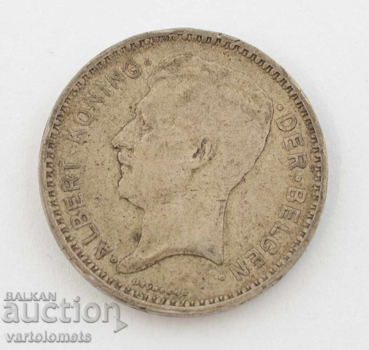 20 Francs 1934 - Belgium › King Albert I with price 25.00 BGN | € 12.78