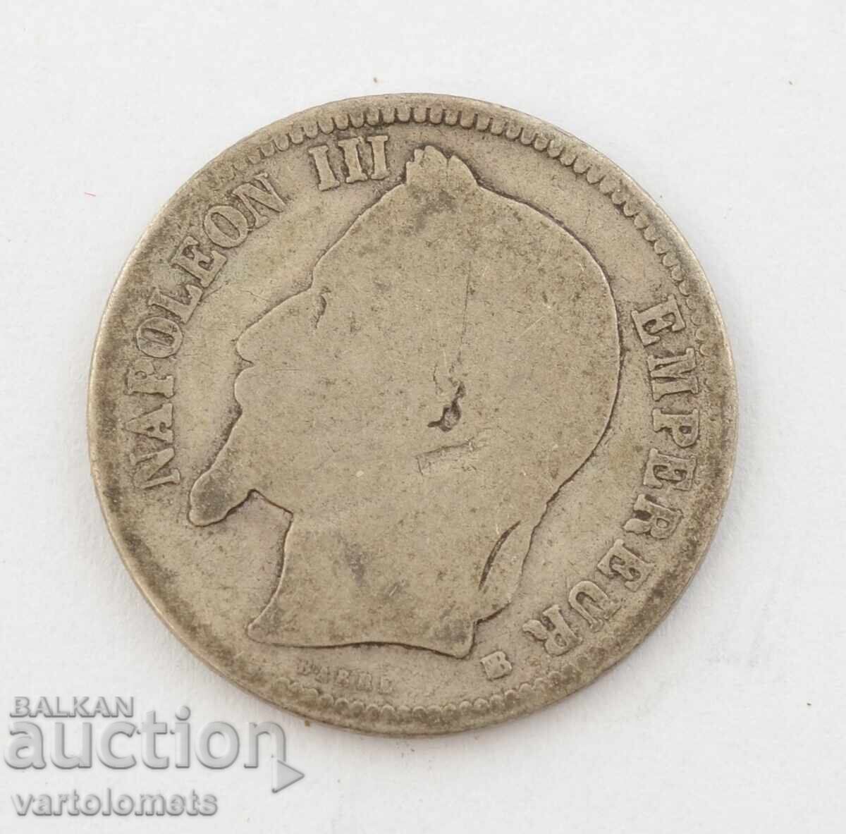 1 Franc 1866 - France › Emperor Napoleon III with price 18.00 BGN | € 9.20 1 Franc 1866 - France › Emperor Napoleon III with price 18.00 BGN | € 9.20