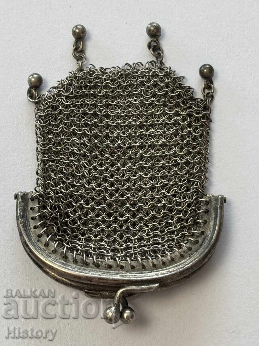 Δημοπρασία Αντίκα ασημένιο τσαντάκι Δημοπρασία Αντίκα ασημένιο τσαντάκι