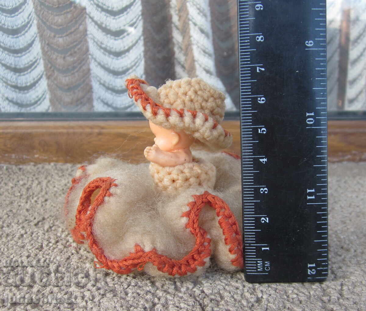 παλιό βουλγαρικό μικρό παιχνίδι κούκλα με μάλλινο φόρεμα - 7 παλιό βουλγαρικό μικρό παιχνίδι κούκλα με μάλλινο φόρεμα - 7