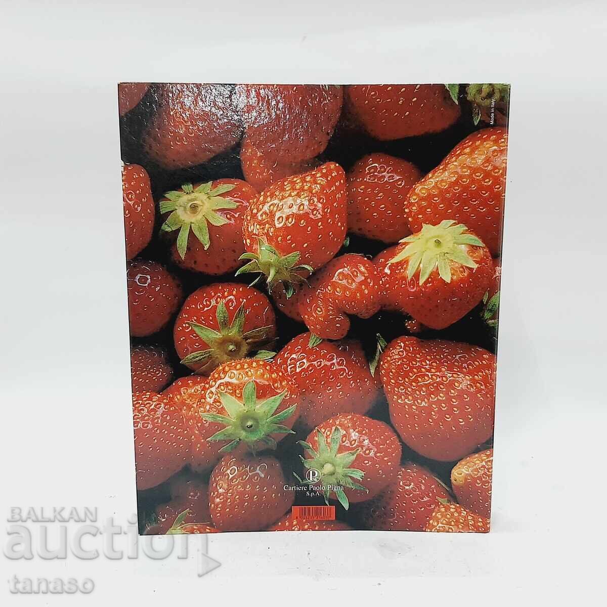 Auction  Folder - binder with strawberries on the cover (12.1)