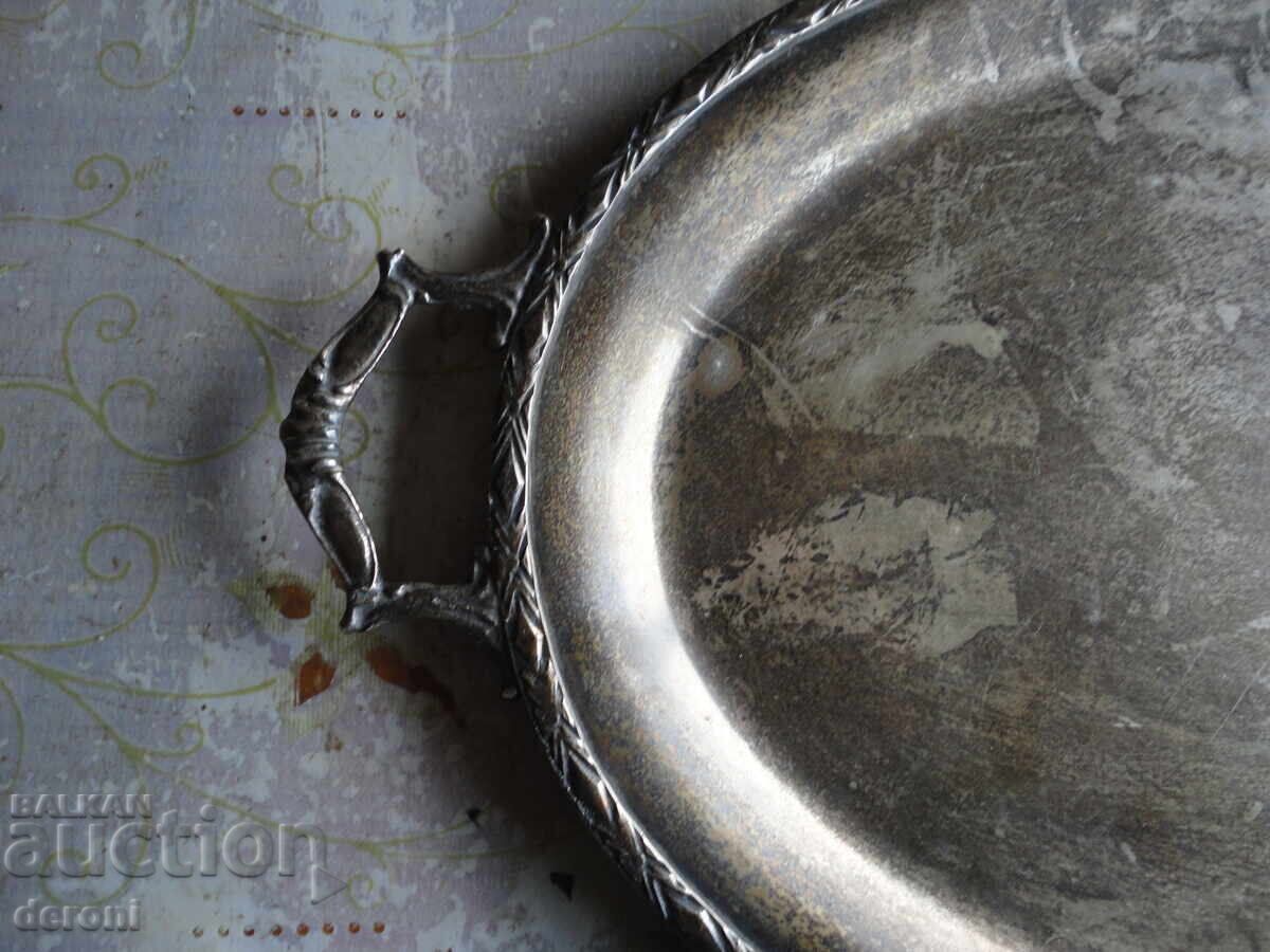 Amazing silver-plated tray with price 80.00 BGN | € 40.90