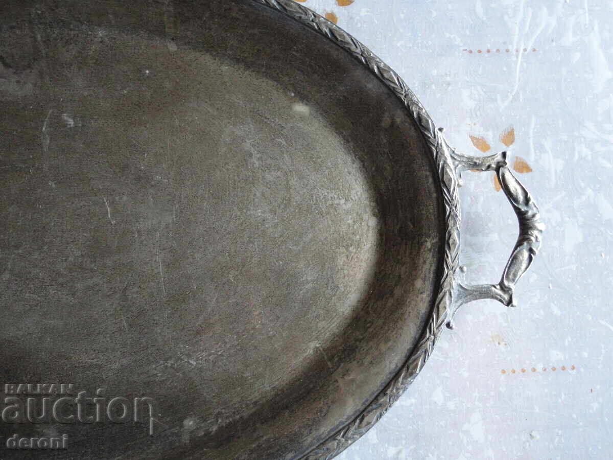 Auction  Amazing silver-plated tray