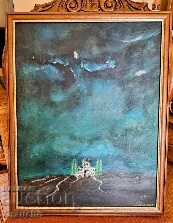 Картина масло Светият дух от Бг художник
