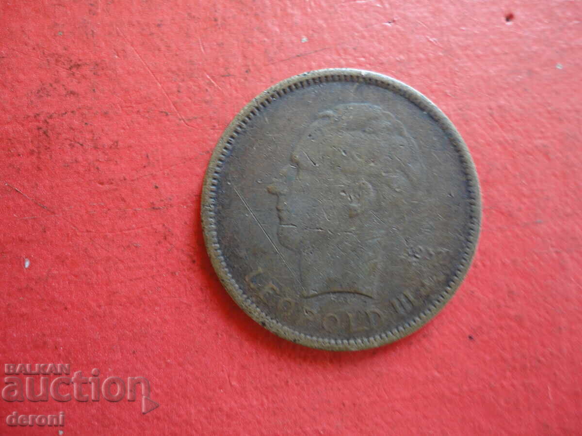 5 francs 1937 Belgian Congo - 5 5 francs 1937 Belgian Congo - 5