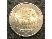 Luxemburg 2 euro 2024. 175 de ani de la moartea lui Guillaume al II-lea.