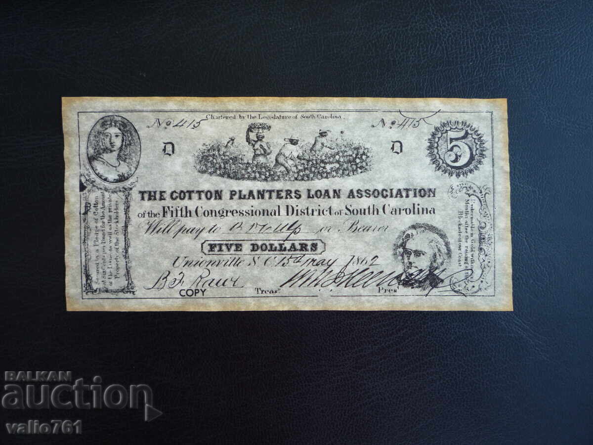 USA 5 dollars 1862 COPY !!!