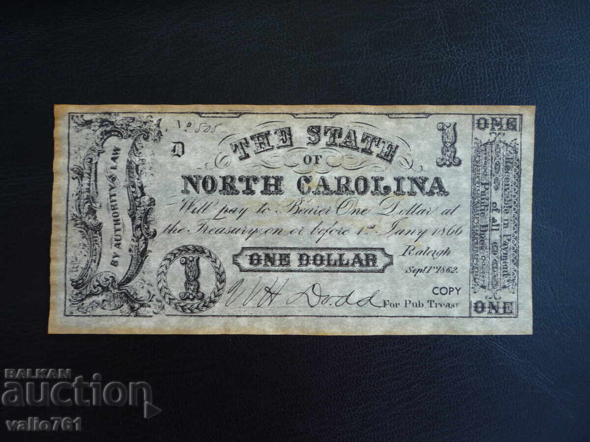 USA 1 dollar 1862 COPY !!!