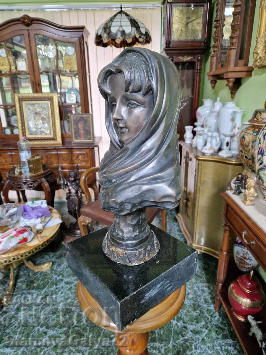 Great antique French bronze bust - 5 Great antique French bronze bust - 5